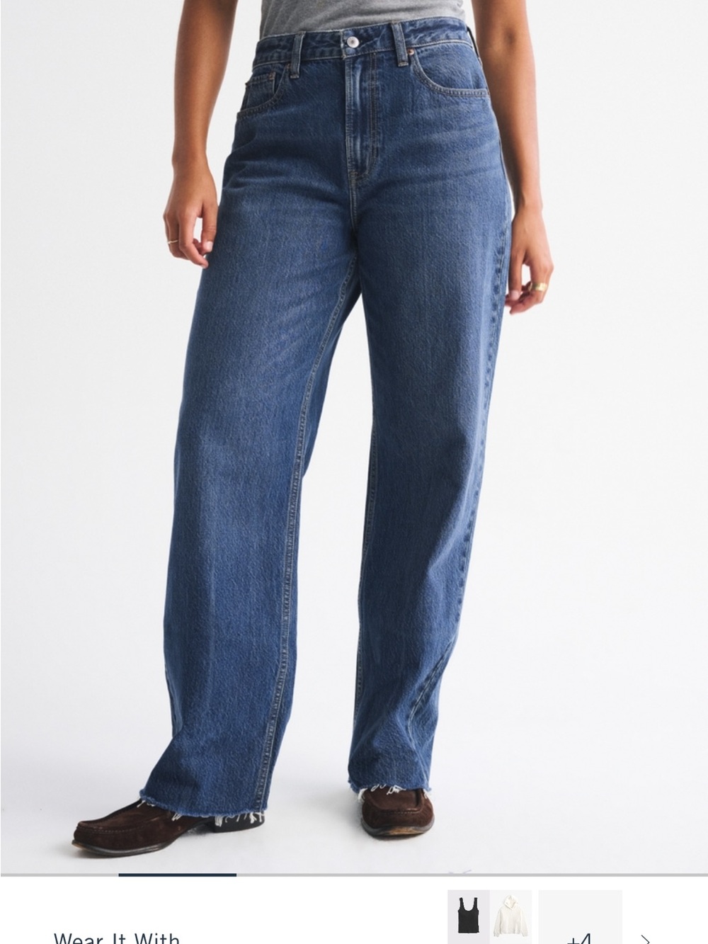 Abercrombie & Fitch High-Rise Wide-Leg Jeans curve love
